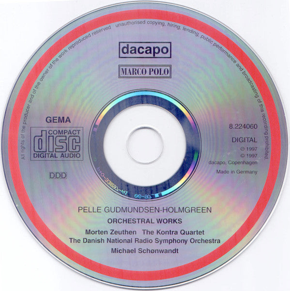 Pelle Gudmundsen-Holmgreen - Morten Zeuthen · The Kontra Quartet · The Danish National Radio Symphony Orchestra* · Michael Schønwandt : Orchestral Works (CD, Album)