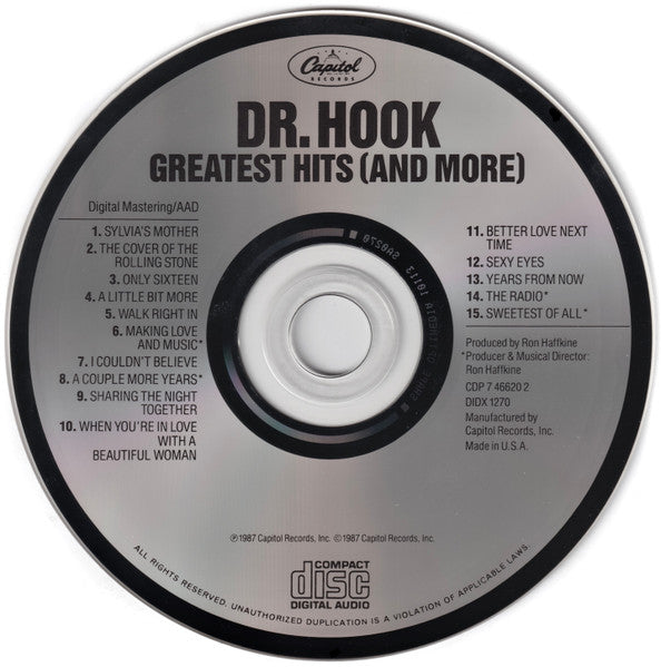 Dr. Hook : Greatest Hits (And More) (CD, Album, Comp, RM, Sha)