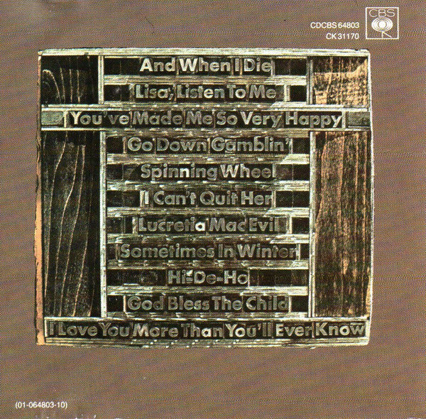 Blood, Sweat And Tears : Blood, Sweat & Tears Greatest Hits (CD, Comp)