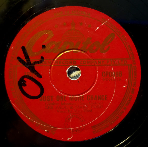 Les Paul / Les Paul And Mary Ford* : Jazz Me Blues / Just One More Chance (Shellac, 10")