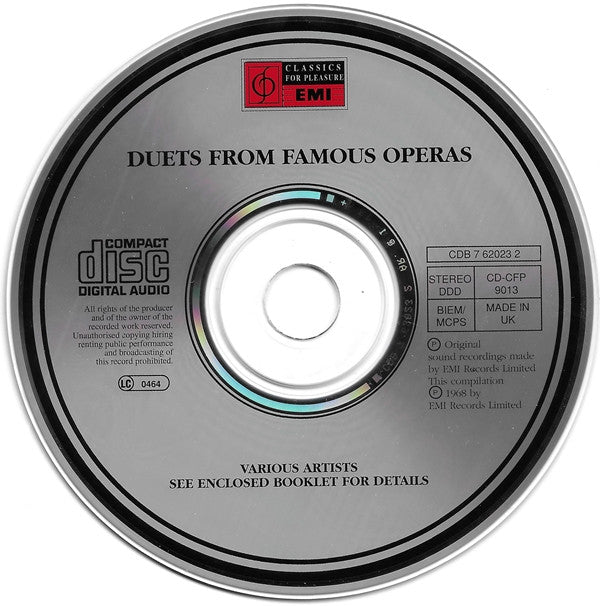 Various : Duets From Famous Operas  (CD, Comp)