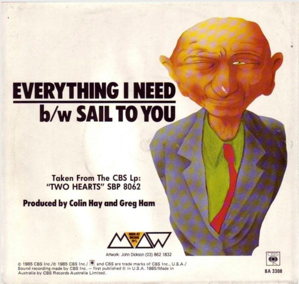Men At Work : Everything I Need (7")