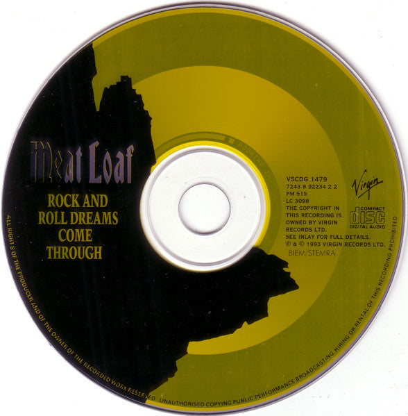 Meat Loaf : Rock And Roll Dreams Come Through (CD, Single, Dig)
