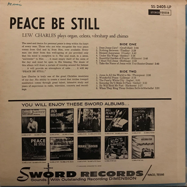 Lew Charles : Peace Be Still (LP)