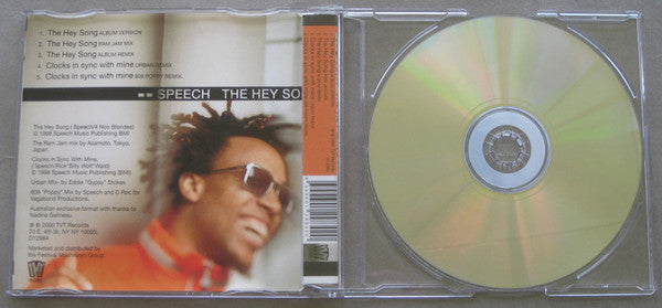 Speech : The Hey Song / Clocks In Sync With Mine (CD, Maxi, Exc)