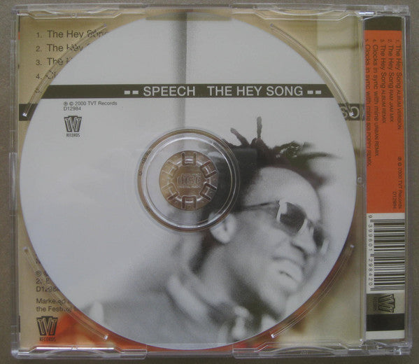 Speech : The Hey Song / Clocks In Sync With Mine (CD, Maxi, Exc)