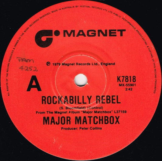 Major Matchbox* : Rockabilly Rebel (7", Single)