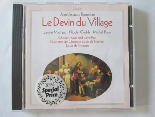 Jean-Jacques Rousseau : Le Devin Du Village (CD, RM)
