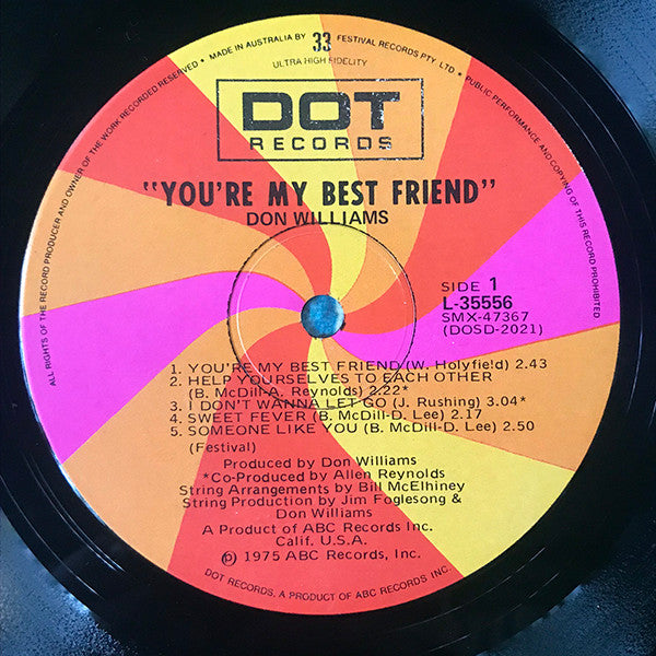 Don Williams (2) : You're My Best Friend (LP, Album)