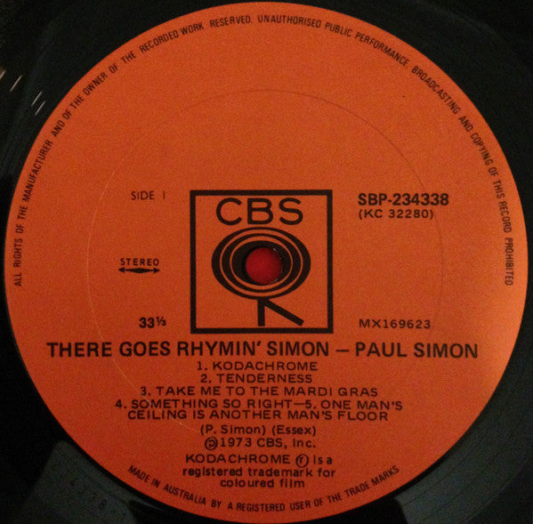 Paul Simon : There Goes Rhymin' Simon (LP, Album)