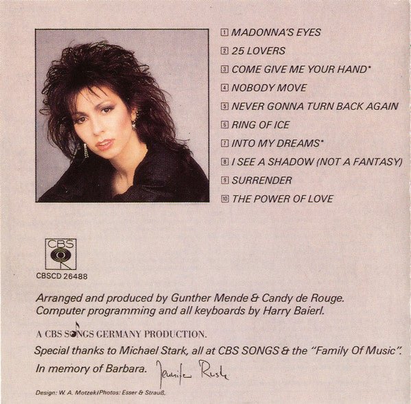 Jennifer Rush : Jennifer Rush (International Version) (CD, Album, RP)