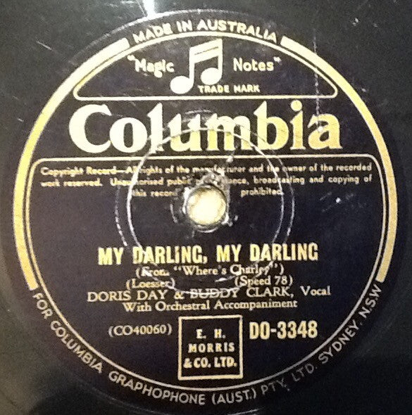 Doris Day / Doris Day & Buddy Clark (3) : Canadian Capers /  My Darling, My Darling (Shellac, 10")