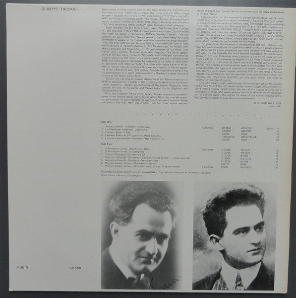 Giuseppe Taccani : Giuseppe Taccani (LP)