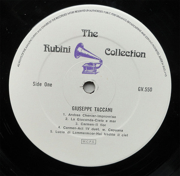 Giuseppe Taccani : Giuseppe Taccani (LP)