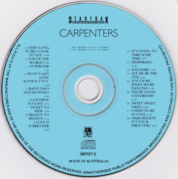 Carpenters : Startrax (CD, Comp)