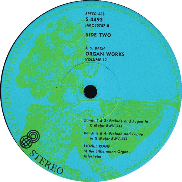 Johann Sebastian Bach / Lionel Rogg : Organ Works Vol. 17 (LP, Album, Club, RE)