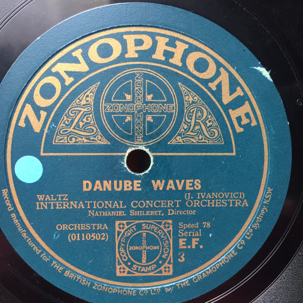 International Concert Orchestra : Danube Waves / Over The Waves (Shellac, 12")