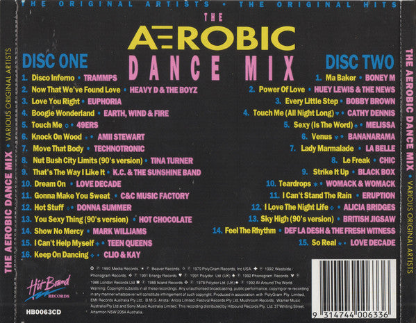Various : The Aerobic Dance Mix (2xCD, Comp, P/Mixed)