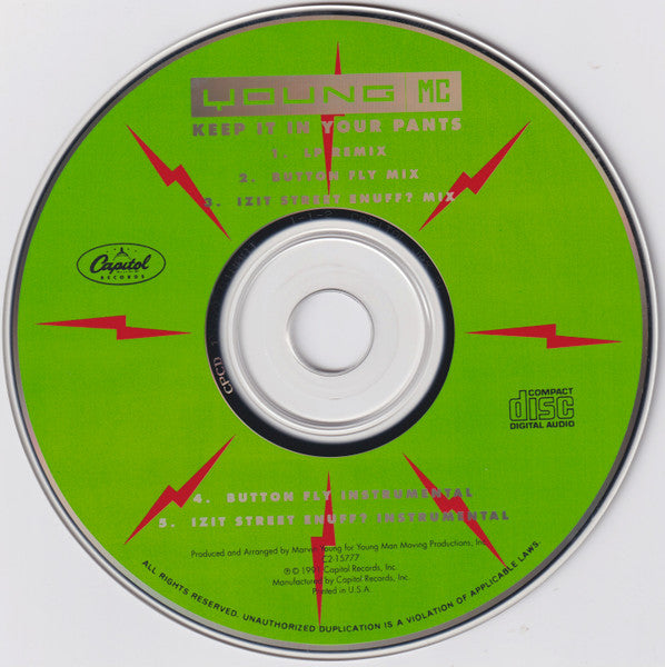 Young MC : Keep It In Your Pants (CD, Maxi)