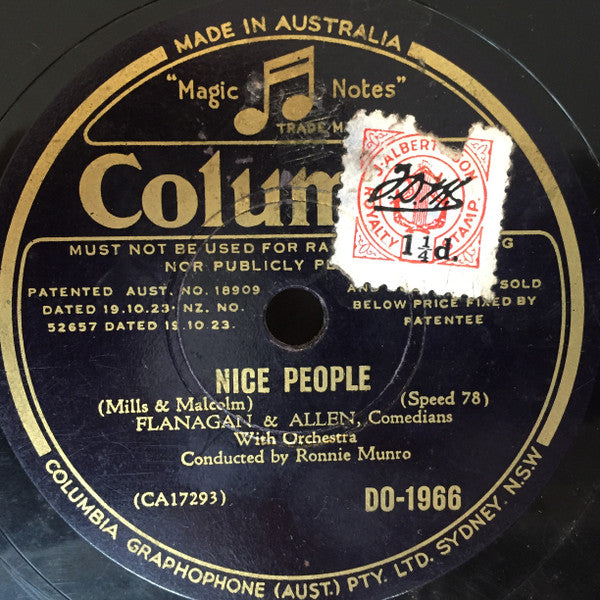 Flanagan And Allen : The Umbrella Man / Nice People (Shellac, 10")
