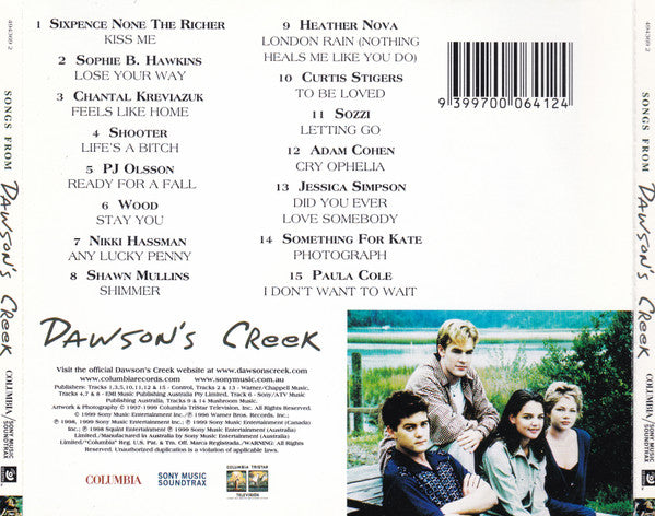 Various : Songs From Dawson's Creek (CD, Comp, Enh)