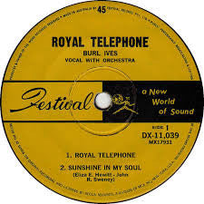 Burl Ives : Royal Telephone (7", EP)