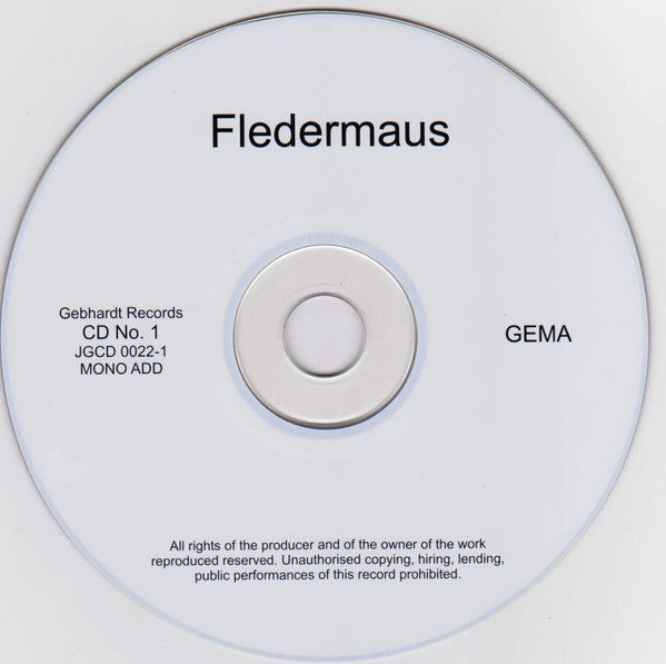 Strauß*, Görlich* : Die Fledermaus / Gesamtaufnahme 1938 (2xCD, Album, Mono, RM)