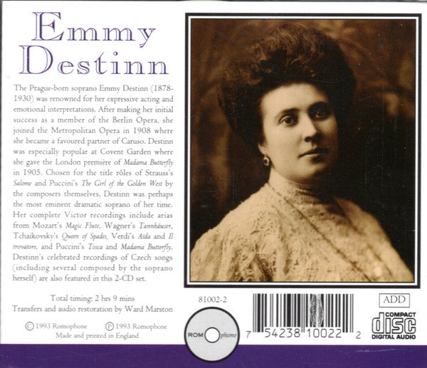Emmy Destinn : The Complete Victor Recordings (1914-21) (2xCD, Comp, RM)