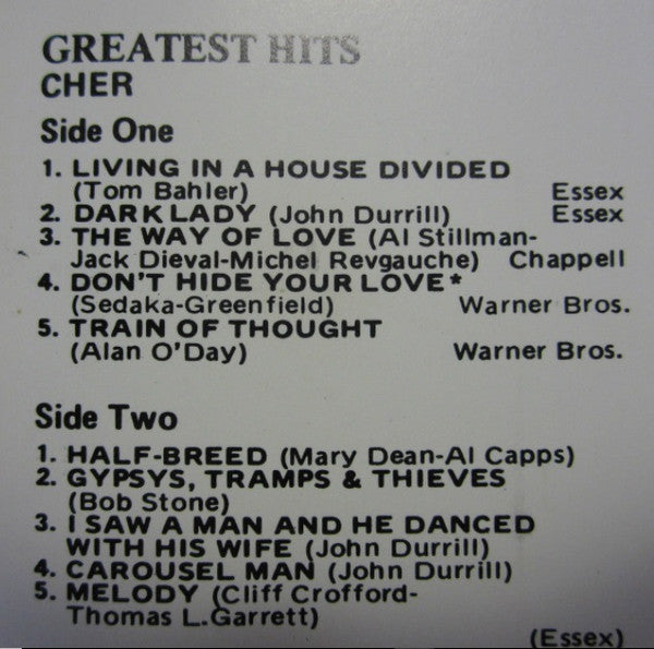 Chér* : Greatest Hits (Cass, Comp)