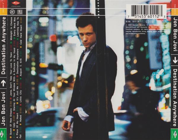 Jon Bon Jovi : Destination Anywhere (CD, Album, PMD)