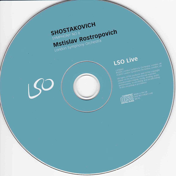 Shostakovich*, London Symphony Orchestra, Mstislav Rostropovich : Symphony No. 8 (CD, Album)