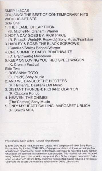 Various : Cruising! The Best Of Contemporary Hits (Cass, Comp)