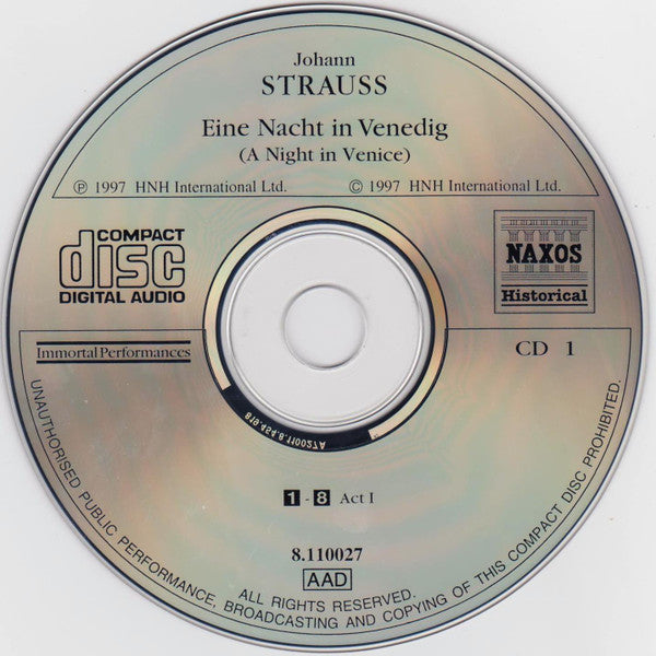 Strauß* : Eine Nacht In Venedig  (A Night In Venice) (2xCD, Album, Mono, RM)