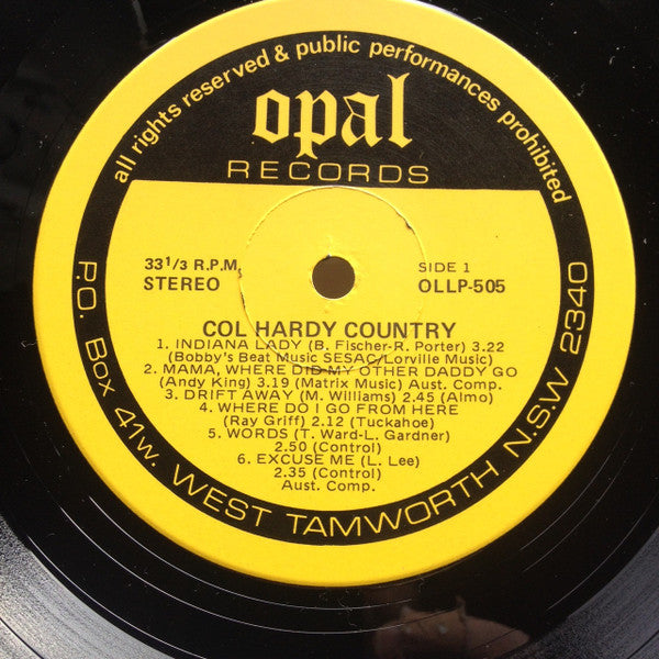Col Hardy : Country (LP, Album)