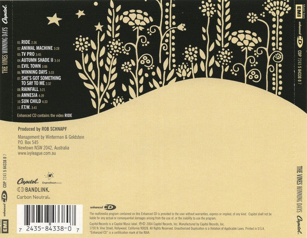 The Vines : Winning Days (CD, Album, Enh)