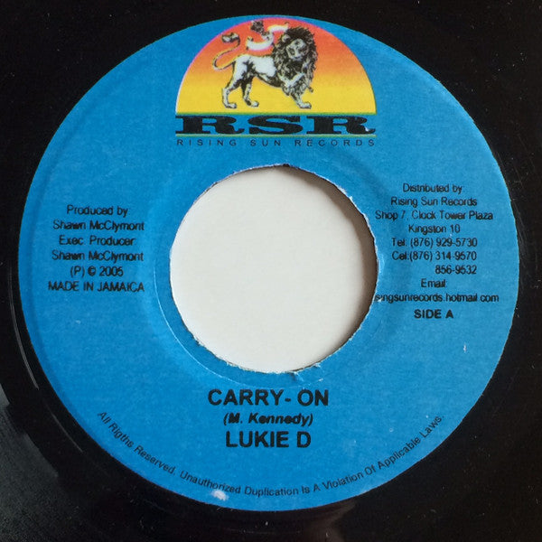 Lukie D / Nozzle Man* : Carry-On / World Gone Mad (7")