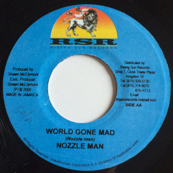 Lukie D / Nozzle Man* : Carry-On / World Gone Mad (7")
