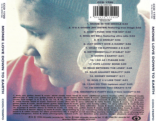 Monie Love : Down To Earth (CD, Album)