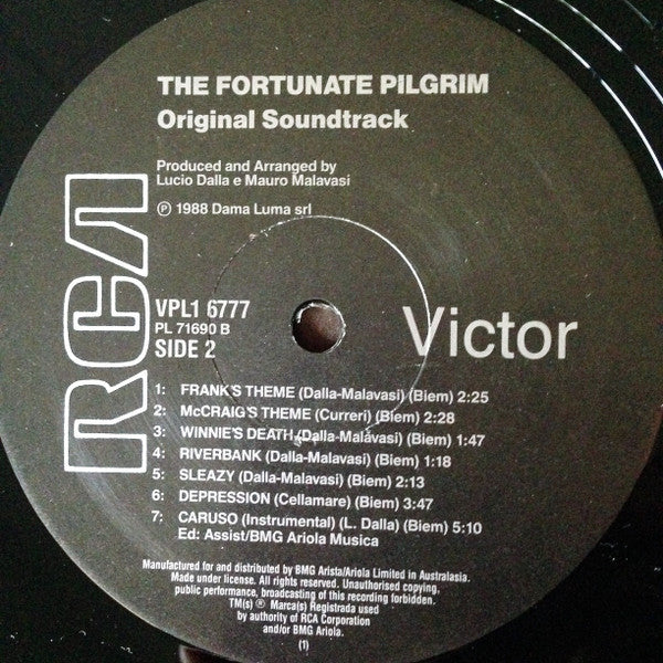 Lucio Dalla And Mauro Malavasi : The Fortunate Pilgrim (LP)