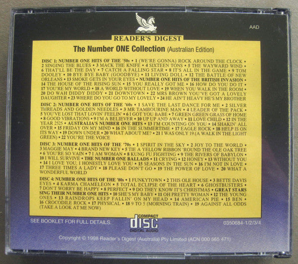 Various : The Number One Collection (4xCD, Comp, RM, Aus)