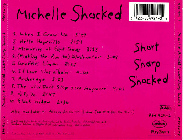 Michelle Shocked : Short Sharp Shocked (CD, Album)