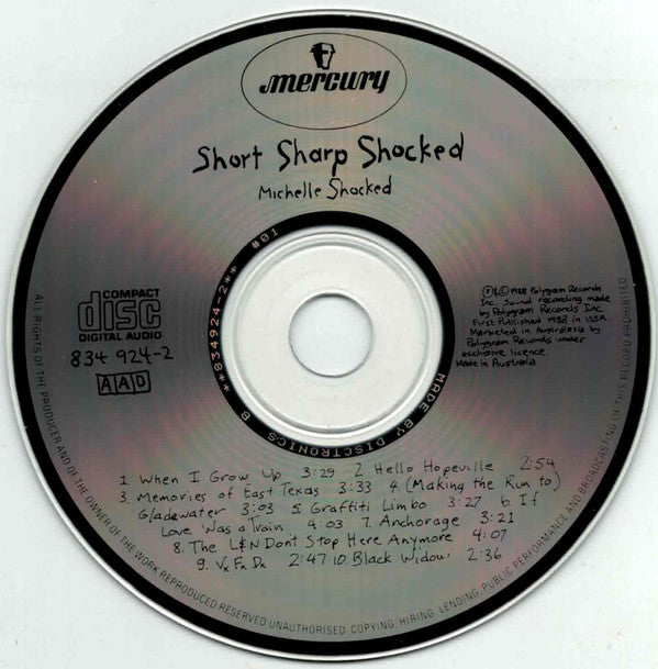 Michelle Shocked : Short Sharp Shocked (CD, Album)