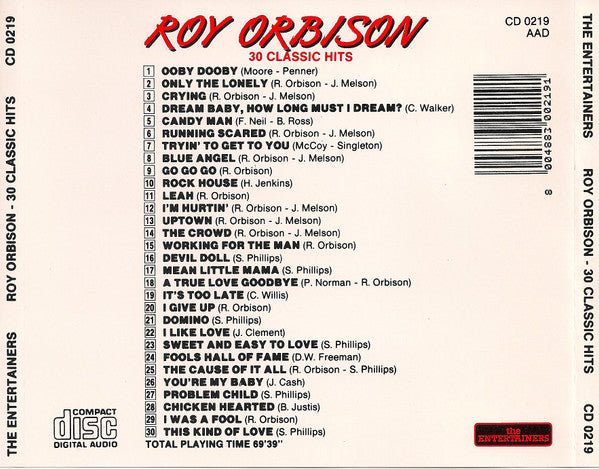 Roy Orbison : 30 Classic Hits (CD, Comp)