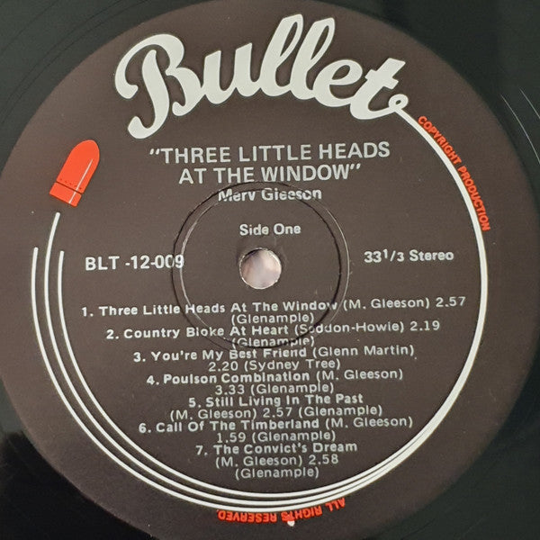 Merv Gleeson : Three Little Heads At The Window (LP, Album)