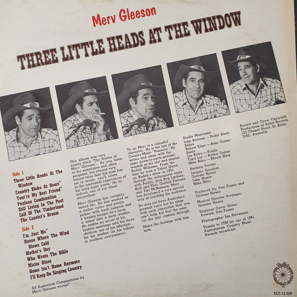 Merv Gleeson : Three Little Heads At The Window (LP, Album)