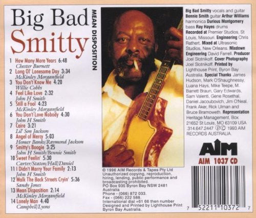 Big Bad Smitty : Mean Disposition (CD, Album, RE)