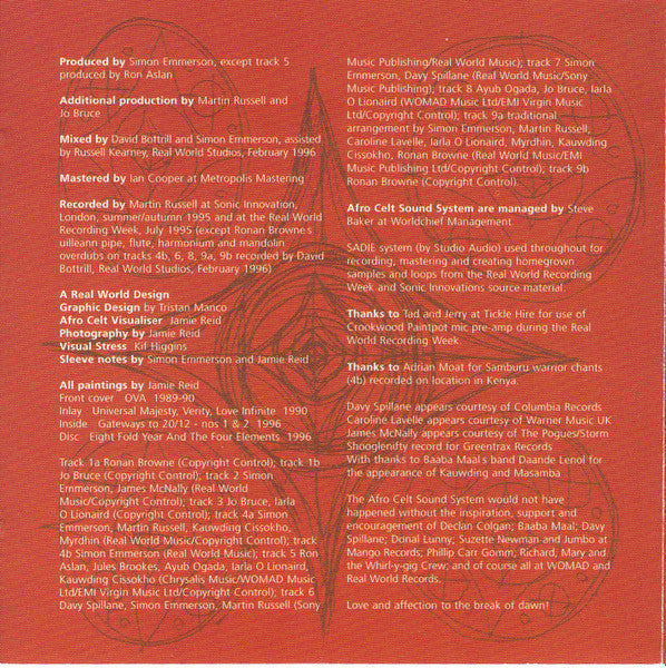 Afro Celt Sound System : Volume 1 Sound Magic (CD, Album)
