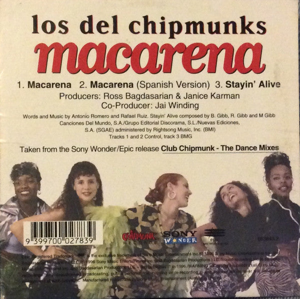 Los Del Chipmunks* : Macarena (CD, Single, Car)