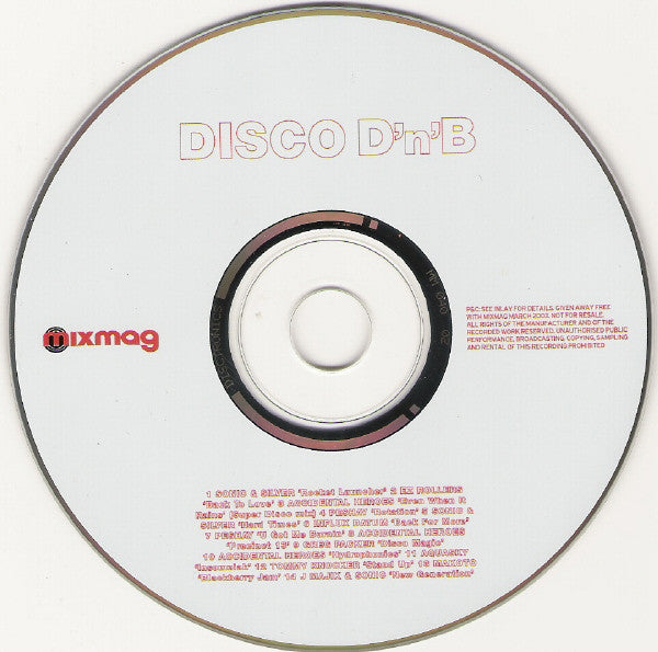 Sonic & Silver : Disco D'n'B (CD, Comp, Mixed)