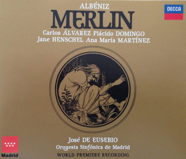 Albéniz* - Carlos Álvarez (2), Plácido Domingo*, Jane Henschel, Ana María Martínez*, José De Eusebio, Orquesta Sinfónica De Madrid : Merlin (2xCD, Album + Box, Sli)